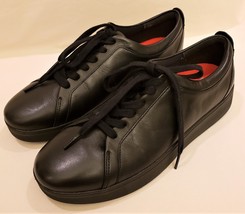 FitFlop Rally Sneakers Sz:EU-9 Black Leather - $79.97