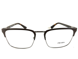 New PRADA VPR 5T4  55mm Silver Brown Men&#39;s Eyeglasses Frame #5,6,7 - £152.69 GBP