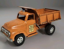 VINTAGE 1956 Tonka State Hi-Way Dept 975 Orange Dump Truck, Pressed Stee... - £141.84 GBP