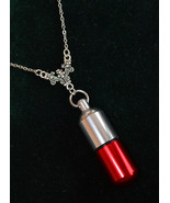 Bottle necklace, spoon necklace, perfume bottle necklace, cremation, ash... - £8.55 GBP