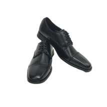 Amali Men&#39;s Black Oxford Dress Shoes Smooth Cap Toe Braided Sizes 10 - 13 - £45.03 GBP