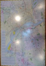 Harrisburg Lebanon Carlisle PA Laminated Wall Map (G) - $46.53