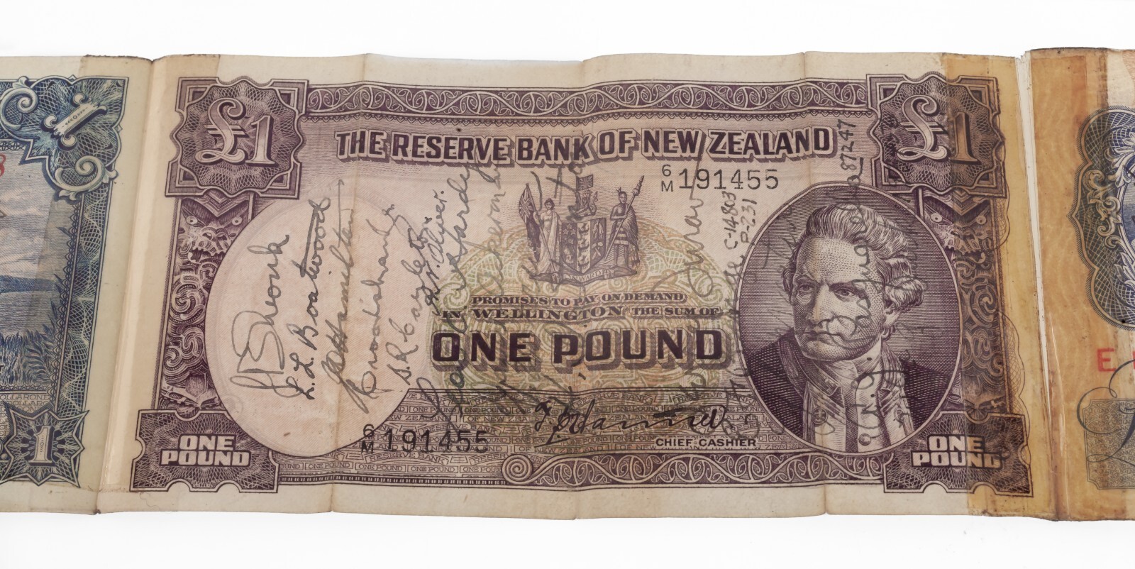 WWII US Short Snorter totaling 28 Notes! R5D-1 Honolulu To Oakland Item image 6