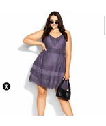 NWT City Chic Nouveau Lace Dress - dusty lilac Size 24 - $129.40 CAD