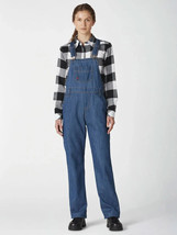 Dickies Women&#39;s Size Lg Relaxed Fit Bib Overalls  Blue Denim NWT - £27.22 GBP