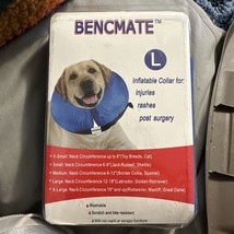 Bencmate Inflatable Dog Collar For Injuries Rashes Post Surgery Large Blue - £7.23 GBP