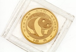 1983 1/10 Oz 999 Gold Mint Sealed China Panda BU Condition - $508.96