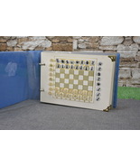 Personalised Travel Chess Set, Notebook chess, Shool chess,  Pocket ches... - $175.00