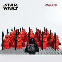 21pcs/set Darth Vader Commander Royal Guard Army Star Wars Minifigures Block - £26.28 GBP