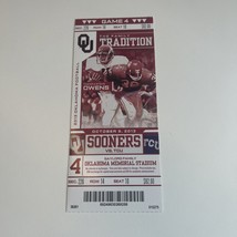 2013 Oklahoma Sooners Football Ticket StubTCU Horned Frogs Norman OU - $8.00