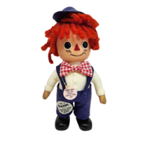 ROYAL INDUSTRIES RAGGEDY ANN ANDY HARD PLASTIC COIN MONEY BANK 9" VINTAG... - $19.00