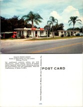Florida Sebring Beach Front Court Cabins Trailers Coca Cola Signs VTG Postcard - £7.39 GBP