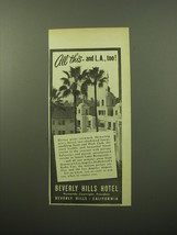1950 Beverly Hills Hotel Ad - All this - and L.A., too! - £14.54 GBP