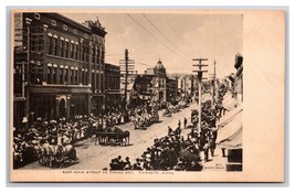 East Main Street View Circus Day Chanute Kansas KS UNP Albertype Postcard L19 - $14.80