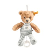 Steiff 20cm Sleep Well Bear Music Box (Grey)  - $119.00