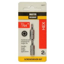 Master Mechanic 160377 7/64 -Inch Hex, 1 -Inch Insert Bit - $22.66 CAD