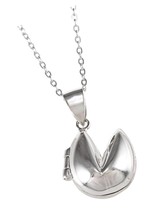 Bijoux Sterling Silver Fortune Cookie Locket Pendant - £106.58 GBP