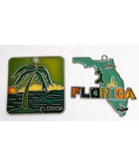 2 Florida Vintage 1980 1990 Suncatchers Metal &amp; Acrylic - $149.72 MXN