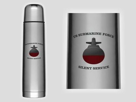 NAVY SUBMARINE FORCE SILENT SERVICE 25 OZ THERMOS - £31.44 GBP