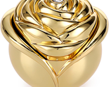 Mother&#39;s Day Gifts for Mom, Rose Shape Vintage Jewelry Box - Gold Metal ... - £18.21 GBP