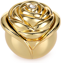 Mother&#39;s Day Gifts for Mom, Rose Shape Vintage Jewelry Box - Gold Metal ... - £18.14 GBP
