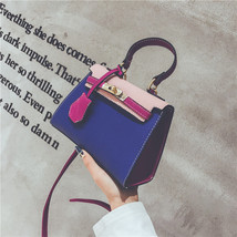 Lychee print color contrast kelly bag small bag - $175.00