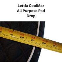Lettia Cool Max All Purpose English Riding Saddle Pad Black or Gray USED image 4