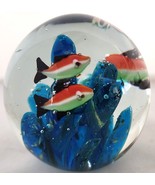 Fish Aquarium Style Hand Blown Art Glass Paperweight - $64.11 CAD