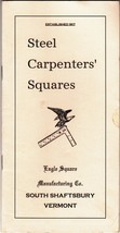 STEEL CARPENTERS&#39; SQUARES Eagle Square Manufacturing REPRINT BOOKLET (Ju... - $13.49