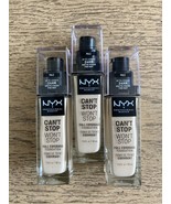 NYX Can&#39;t Stop Won&#39;t Stop Full Coverage Foundation NEW ALE # CSWF01 Lot ... - £25.42 GBP