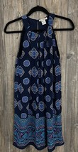 Artisan NY Sundress Size 4 Tunic Sleeveless Paisley Floral Print Polyester - £19.55 GBP