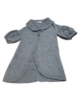 Dorothy Lee Women’s Sweater Wool Cashmere Grey Cardigan Pockets Size M - $29.86