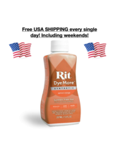 New Rit DyeMore Synthetic Fiber Dye Apricot Orange Polyester Nylon Acryl... - $319.69 MXN