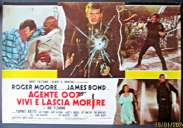 ROGER MOORE,JAMES BOND 007 (LIVE AND LET DIE) ORIG,1973 RARE VER,MOVIE P... - $296.99