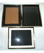 3 x Aluminum Picture Frames with Plexiglass, 8x10 in - $12.03