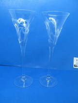 Waterford Marquis Pair Of 11&quot; Yours Truly Frosted Hearts Toasting Flutes GUC - £31.13 GBP