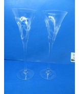 Waterford Marquis Pair Of 11&quot; Yours Truly Frosted Hearts Toasting Flutes... - £30.56 GBP