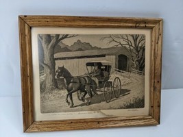 &quot;The Horse and Buggy Doctor&quot; Kenneth Reeve Americana Series #VI(6) Aquatint Etch - £204.65 GBP