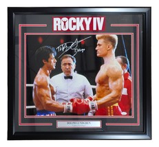 Dolph Lundgren Signed Framed 16x20 Rocky IV Photo Drago Inscribed JSA ITP - £228.60 GBP