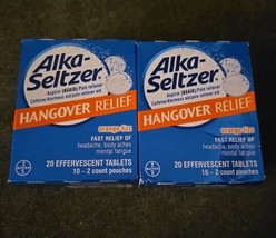 2 Alka-Seltzer Hangover Relief Orange Fizz 20 Ct - $16.82