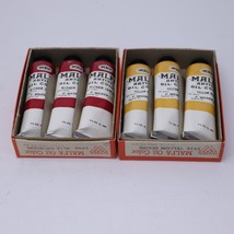 Vtg New Old Stock Artist Oil Color Paint Tubes Weber Malfa Bellini &amp; More F - $86.99