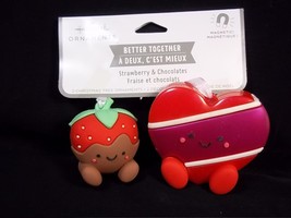 Hallmark Better Together magnetic ornaments Strawberry &amp; Chocolates NEW 2023 - £11.23 GBP