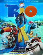 Rio (Blu-ray/ DVD Combo + Digital Copy) DVDs Slip Cover EUC - £5.73 GBP