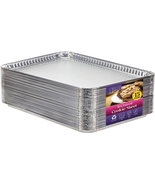 Aluminum Pans Half Size Textured Cookie Sheet 15 Count Durable Nonstick ... - $29.91