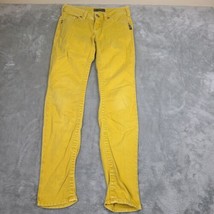 Women&#39;s Silver SUKI Skinny Jeans 26x31 Mustard Yellow - $18.39