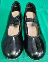 Capezio Toddler Kids Tap Shoes- Size 1 Girls N625C Black Patent - $11.58