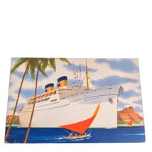 Postcard Matson Lines Luxury Liner Matsonia Ship Vintage Posted - $8.50