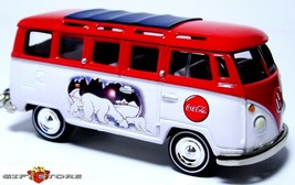 Rare!! Key Chain Vw Volkswagen Van Bus Coca Cola Arctic Bear Transporter Minibus - £39.29 GBP