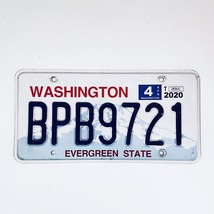 2020 United States Washington Evergreen Passenger License Plate BPB9721 - £14.86 GBP