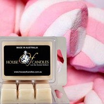 Pink Marshmallows Eco Soy Wax Candle Wax Melts Clam Packs Hand Poured Vegan - £11.09 GBP+